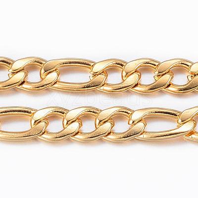 Ion Plating(IP) 304 Stainless Steel Figaro Chains CHS-H009-32G-1