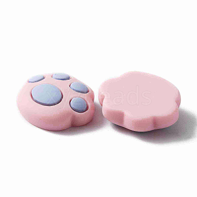Opaque Resin Cabochons RESI-WH0035-17A-1