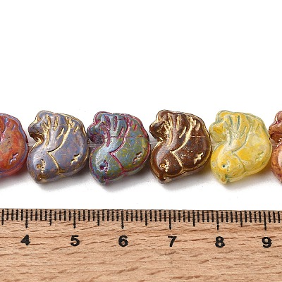 Painted Glass Beads Strands GLAA-Z021-10A-1