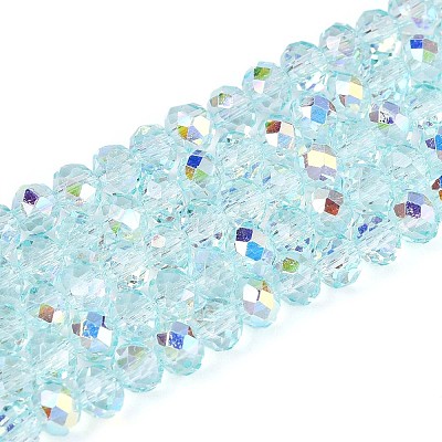 Transparent Glass Beads Strands EGLA-N016-4mm-01-1