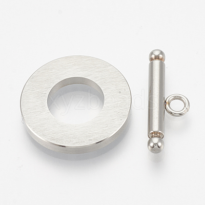 201 Stainless Steel Toggle Clasps STAS-T037-06A-1