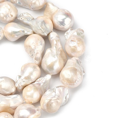 Natural Baroque Pearl Keshi Pearl Beads Strands PEAR-Q015-017-1