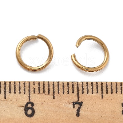 Ion Plating(IP) 304 Stainless Steel Open Jump Rings STAS-M081-01G-03-1