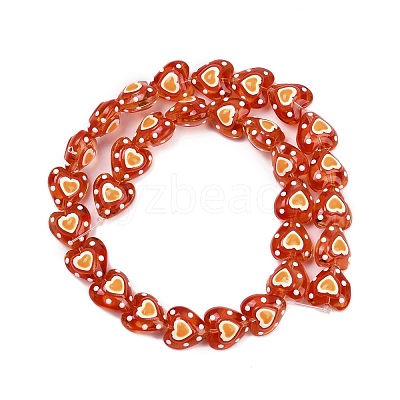 Handmade Lampwork Beads Strands LAMP-R004-06A-04-1