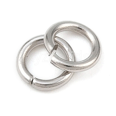 Tarnish Resistant 304 Stainless Steel Open Jump Rings X-STAS-J013-5x0.9mm-01-1