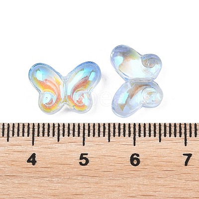 AB Color Plated Transparent Glass Beads GLAA-Z020-01C-1