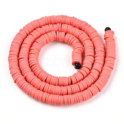 Handmade Polymer Clay Beads X-CLAY-R067-6.0mm-14-1