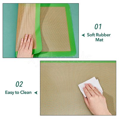 2Pcs 2 Style Precision Fusing Mat AJEW-FH0004-24-1