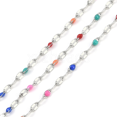 Brass Dapped Chains AJEW-Q153-03P-06-1