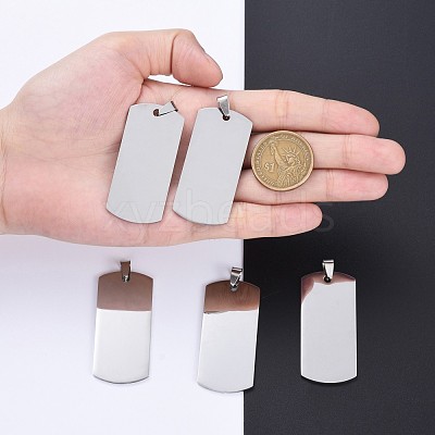 Tarnish Resistant 304 Stainless Steel Big Pendants STAS-I140-19B-S-1