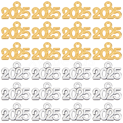 100Pcs 2 Colors Alloy Pendants FIND-SP0002-35-1