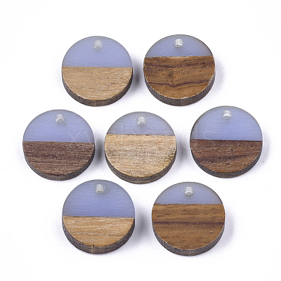 Resin & Walnut Wood Pendants RESI-S358-02E-09-1