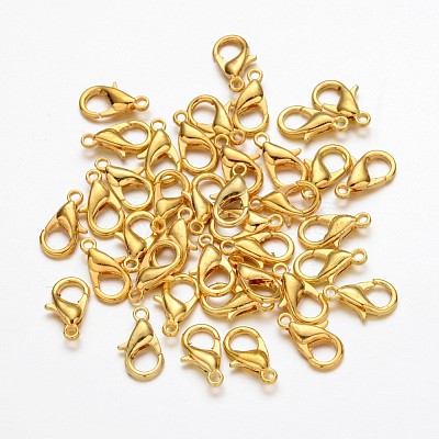 Zinc Alloy Lobster Claw Clasps E102-G-1