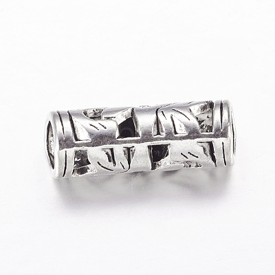 Tibetan Style Hollow Tube Beads LS-LF10482Y-1