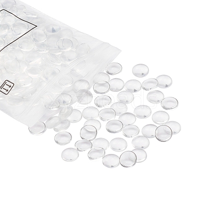 200Pcs Transparent Glass Cabochons GGLA-YW0001-05-1