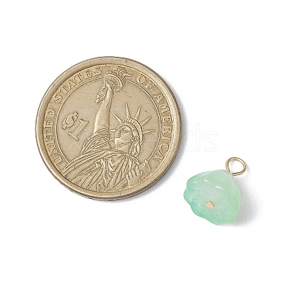 Acrylic Lotus Pendants PALLOY-JF02712-03-1