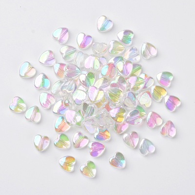Eco-Friendly Transparent Acrylic Beads X-PL539-822-1