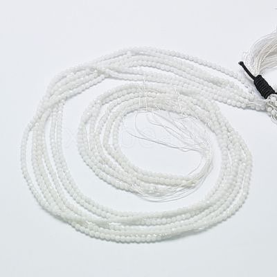 Natural White Jade Beads Strands G-A129-3mm-B05-1