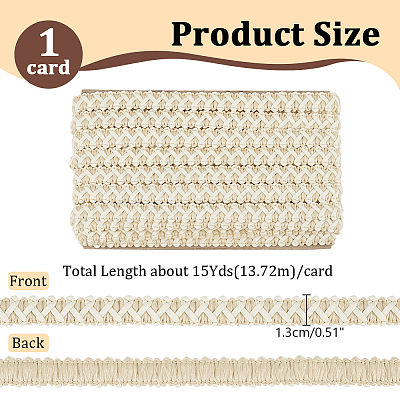 15 Yards Imitation Leather Braided Lace Ribbon WL-WH0003-02F-1