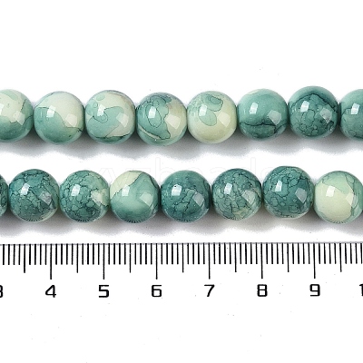 Baking Paint Glass Bead Strands GLAA-H031-01C-07-1
