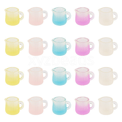 20Pcs 5 Colors Resin Cup Mini Model RESI-TA0005-73-1