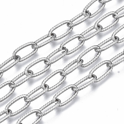 Tarnish Resistant 304 Stainless Steel Cable Chains CHS-T003-21P-NF-1