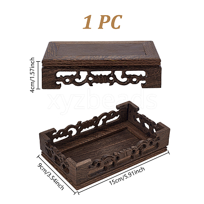 Wood Display Base for Flower Pot ODIS-WH0078-51A-1