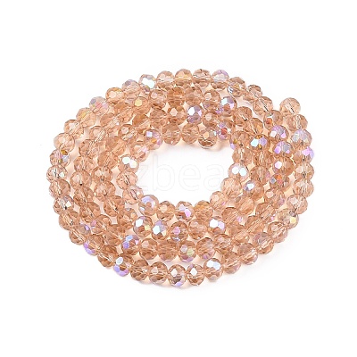 Electroplate Glass Beads Strands EGLA-A044-T4mm-L20-1