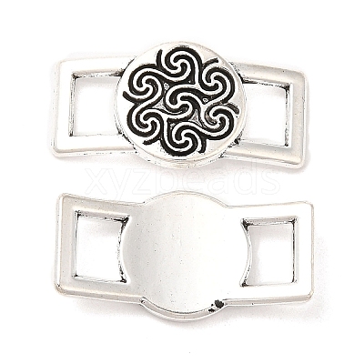 Tibetan Style Alloy Connector Charms PALLOY-R143-26AS-1
