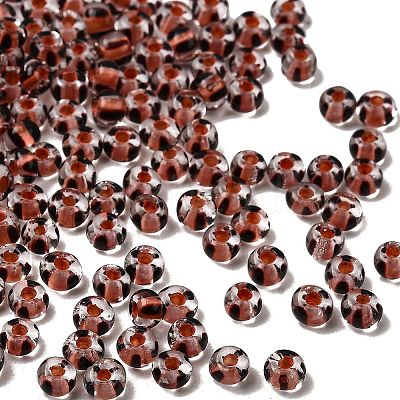 Transparent Stripe Glass Seed Beads GLAA-NH0001-06B-1