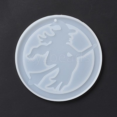 DIY Witch Pendant Silicone Statue Molds DIY-E049-01-1