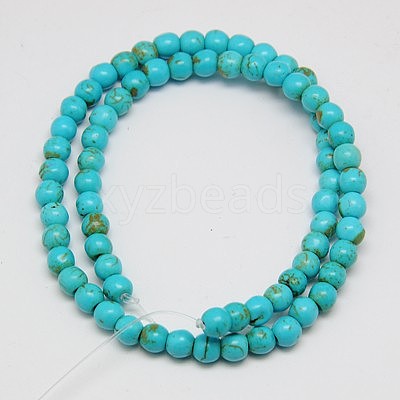 Synthetic Turquoise Beads Strands TURQ-G106-12mm-02F-1