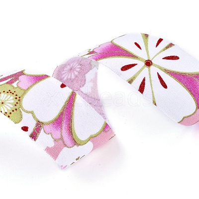 Japanese Kimono Style Floral Cotton Ribbon OCOR-I008-01A-08-1