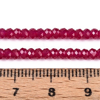 Lab Grown Red Corundum Beads Strands G-G106-A45-06-1