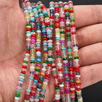 Natural White Jade Beads Strands G-L635-A02-4x2mm-03-1