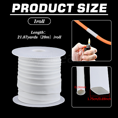 1 Roll PE Heat Shrink Tubing DIY-BC0017-67A-01-1