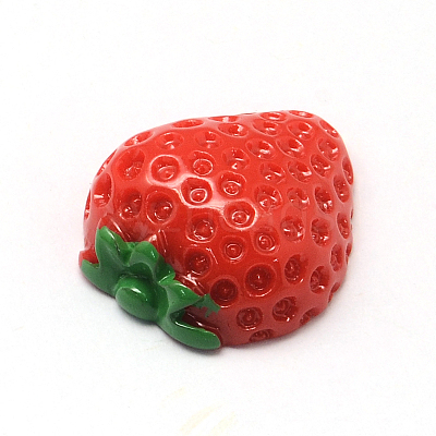 Strawberry Resin Decoden Cabochons X-CRES-R183-09-1