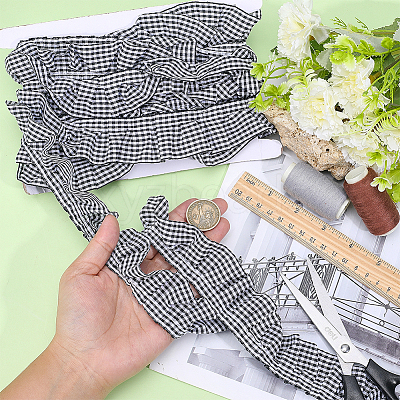 5Yards Polyester Wrinkle Ribbons OCOR-HY0001-80A-1