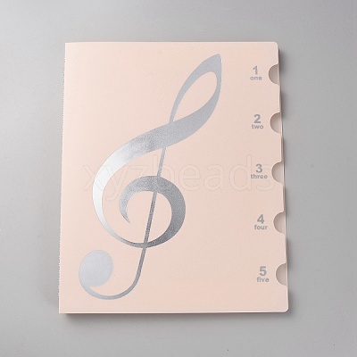 Plastic Piano Sheet Folder AJEW-WH20001-11C-1