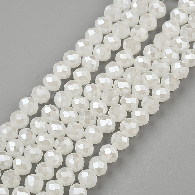 Electroplate Glass Beads Strands EGLA-A044-J4mm-A05-1