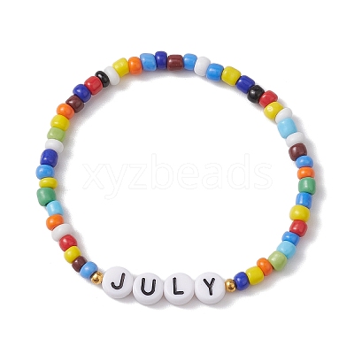 12Pcs 12 Styles Glass Seed Beads Stretch Bracelet Sets BJEW-MZ00097-1