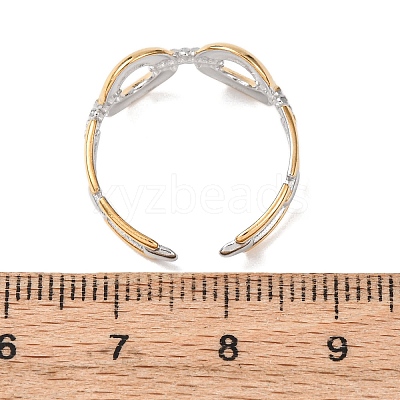 304 Stainless Steel Cuff Open Rings RJEW-P181-02C-A-1
