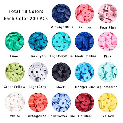 Handmade Polymer Clay Beads CLAY-PH0001-10-1