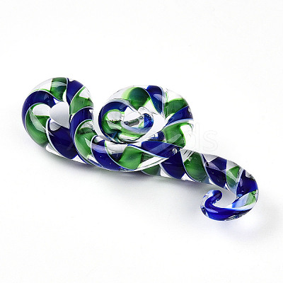 Handmade Lampwork Big Pendants LAMP-T023-07D-1