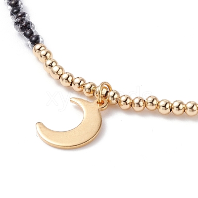 Star & Moon Pendant Necklaces Set for Teen Girl Women NJEW-JN03738-01-1