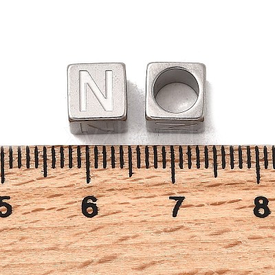 304 Stainless Steel European Beads STAS-D382-02N-P-1