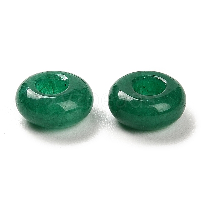 Natural Malaysia Jade Dyed European Beads G-R488-02D-1