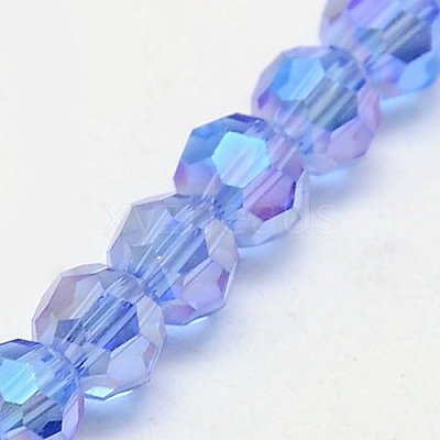 Electroplate Glass Beads Strands LS-EGLA-J042-4mm-AB02-1