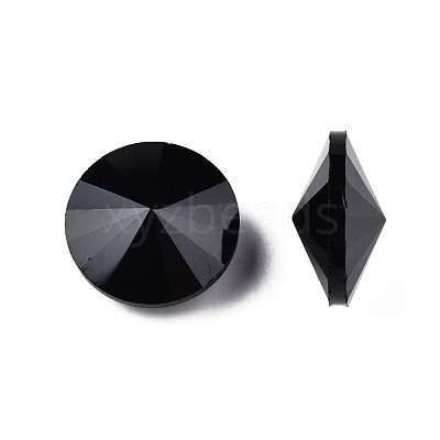Pointed Back Glass Rhinestone Cabochons RGLA-T086-14mm-1