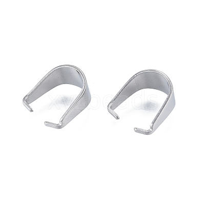 Non-Tarnish 304 Stainless Steel Snap on Bails STAS-B027-03P-02-1